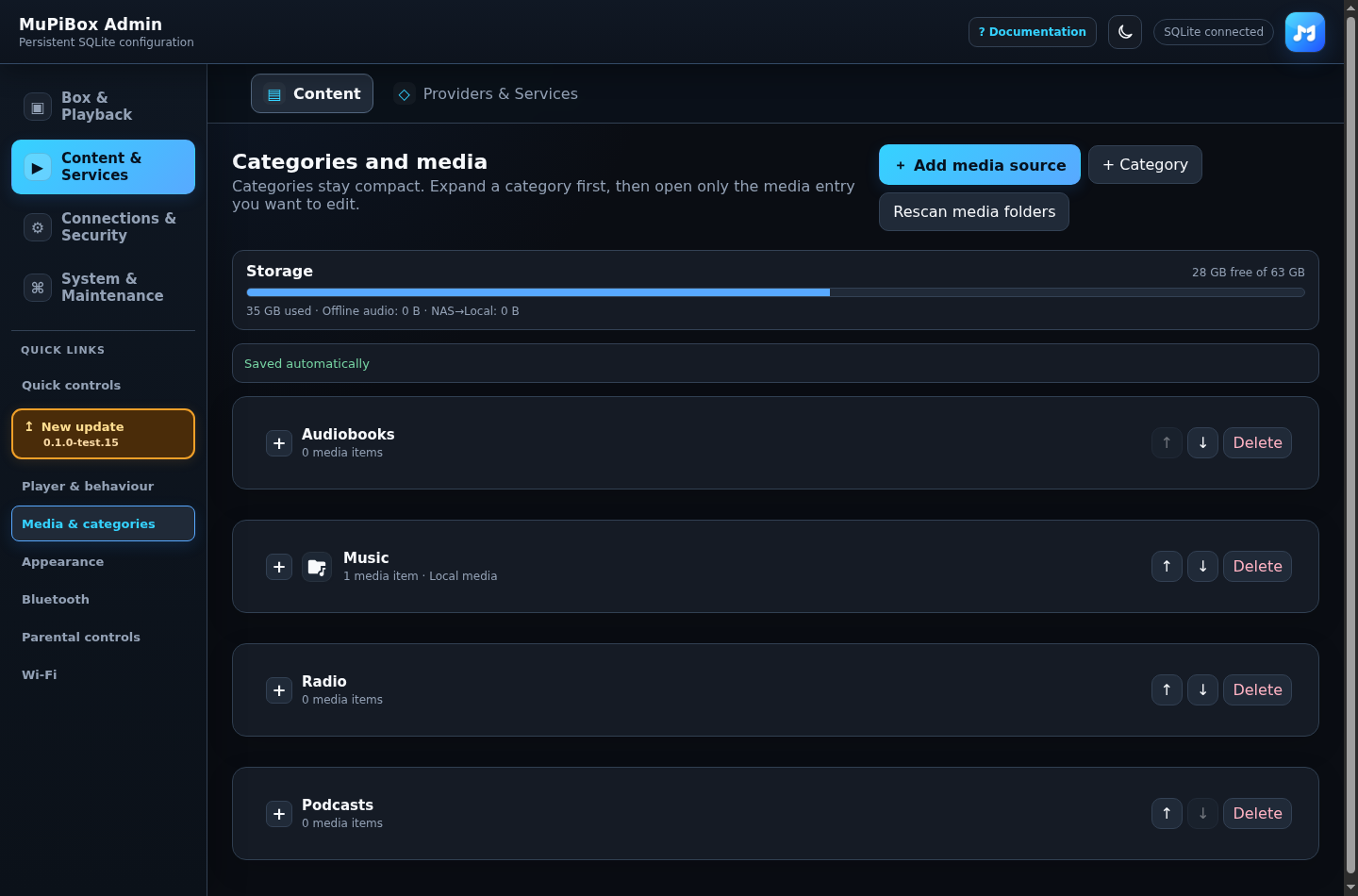Media and categories